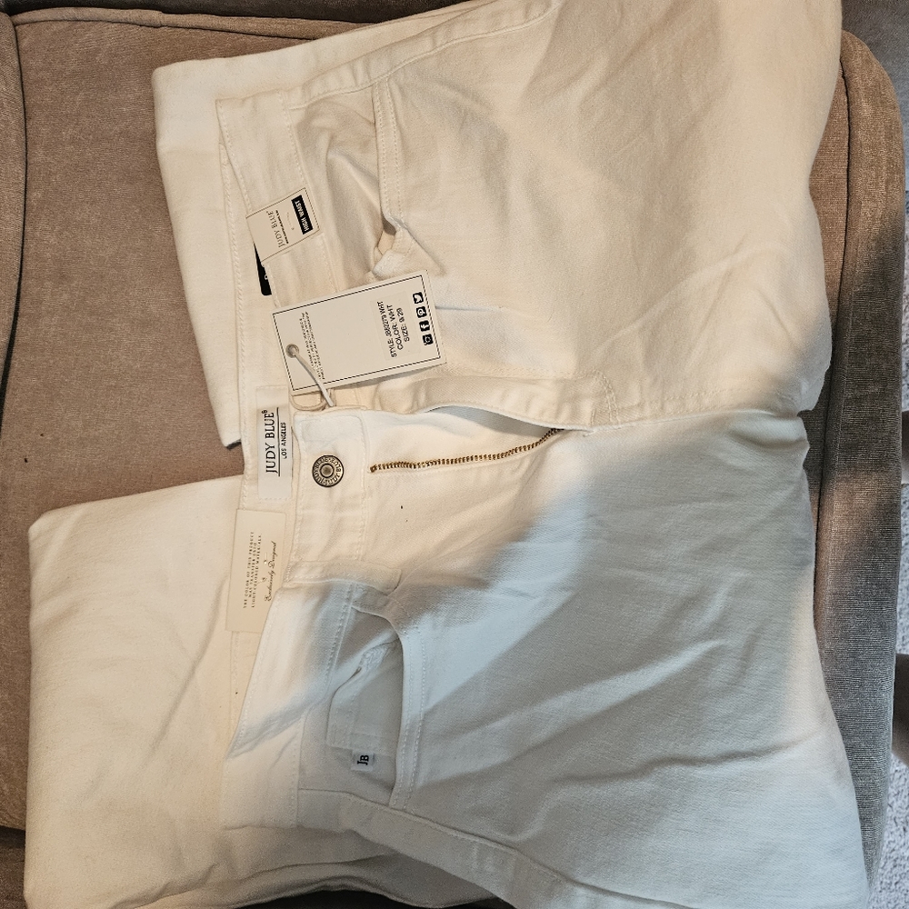 White Judy Blue Flare Denim